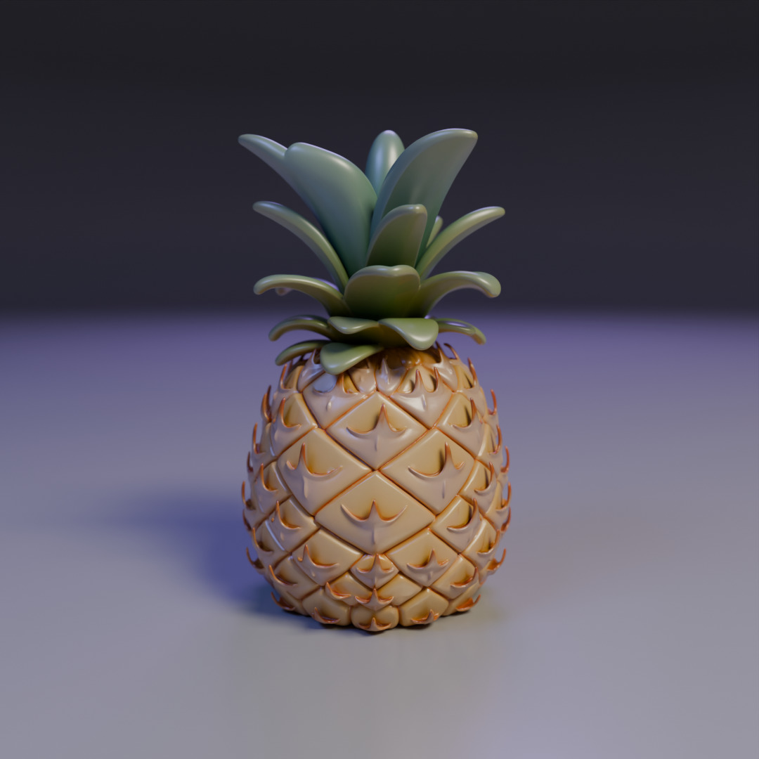 pineapple 3D print model_1