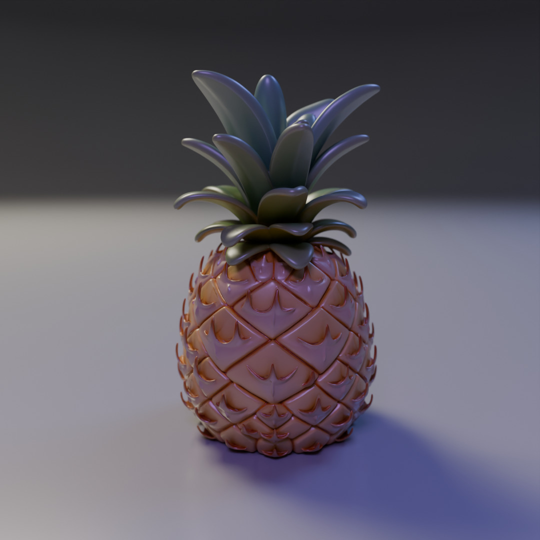 pineapple 3D print model_3