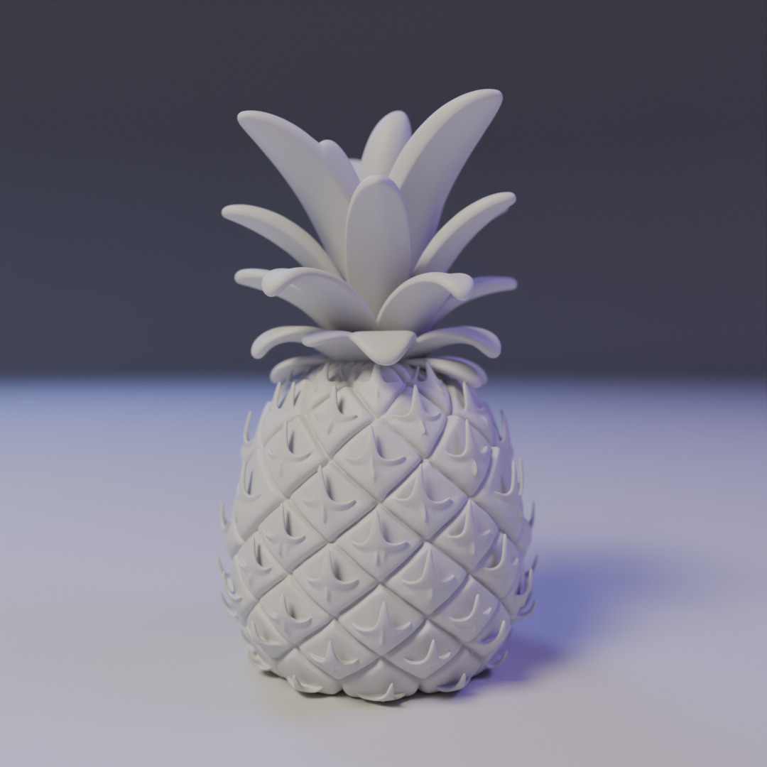 pineapple 3D print model_16