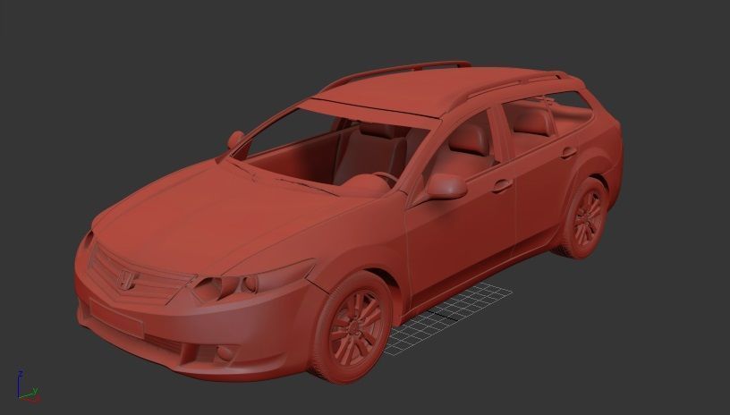 H Accord Tourer 2009 3D print model_1