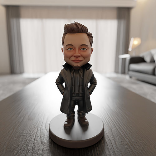 Elon Musk chibi 3D print model