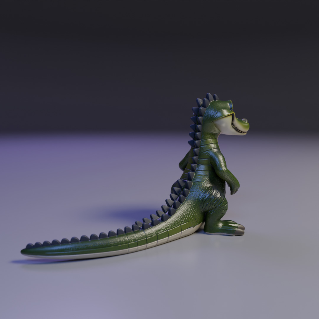 alligator 3D print model_14