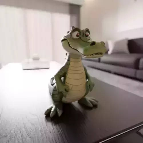 alligator 3D print model