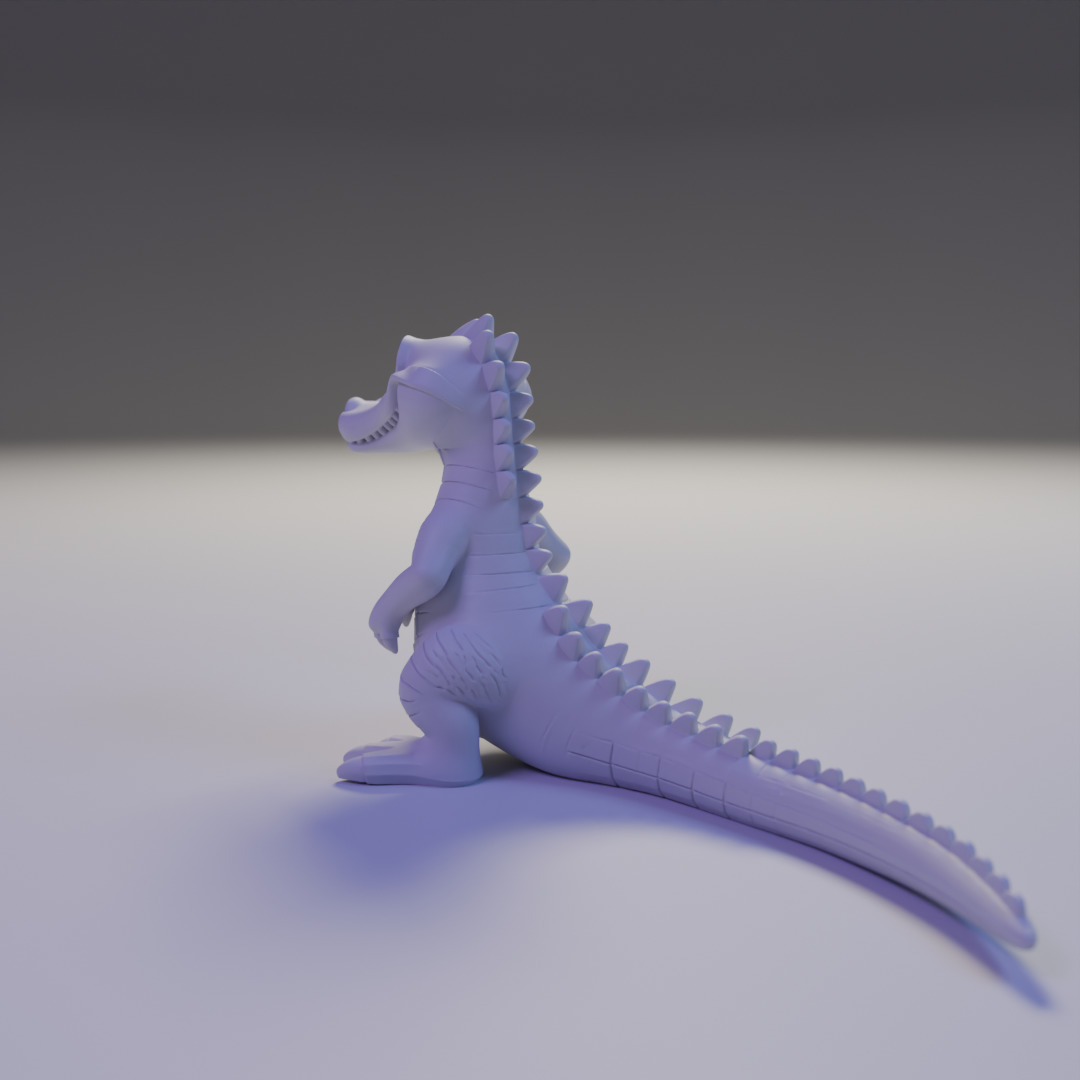alligator 3D print model_11