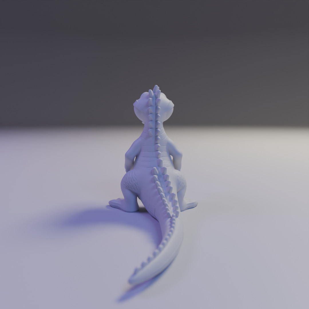 alligator 3D print model_5