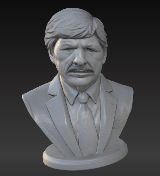 Charles Bronson 3D printable bust 3D print model_1