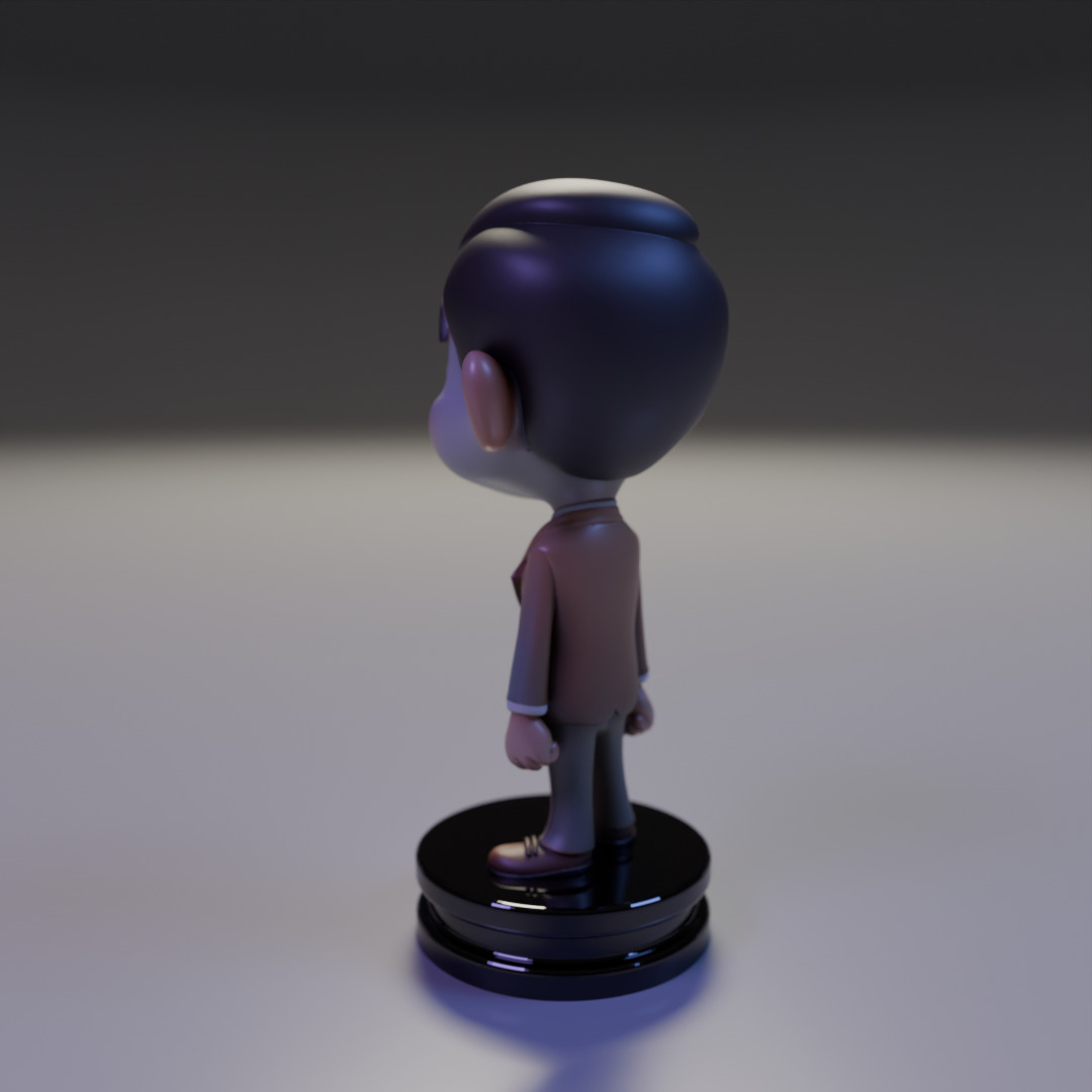 Mr Bean chibi 3D print model_12
