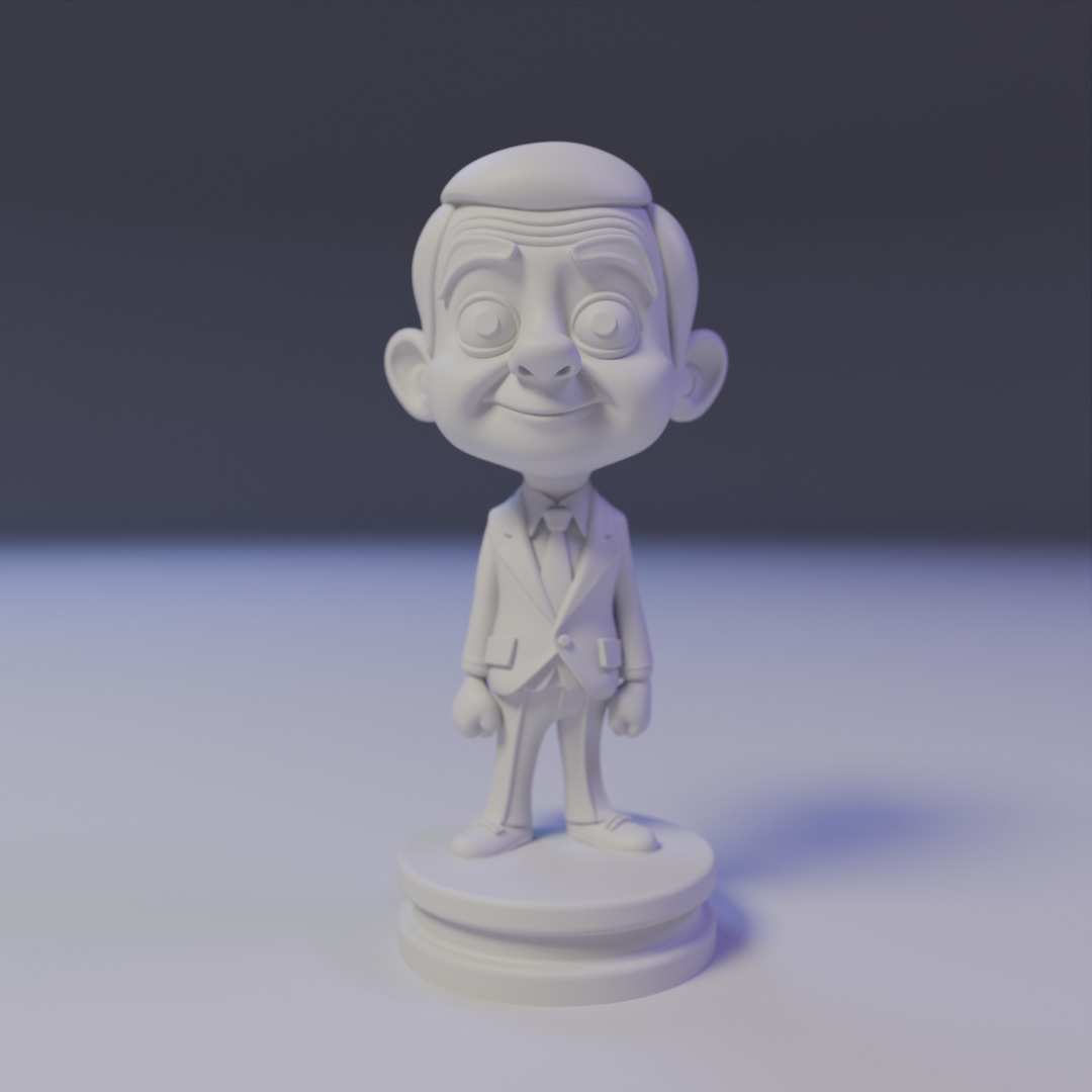 Mr Bean chibi 3D print model_15