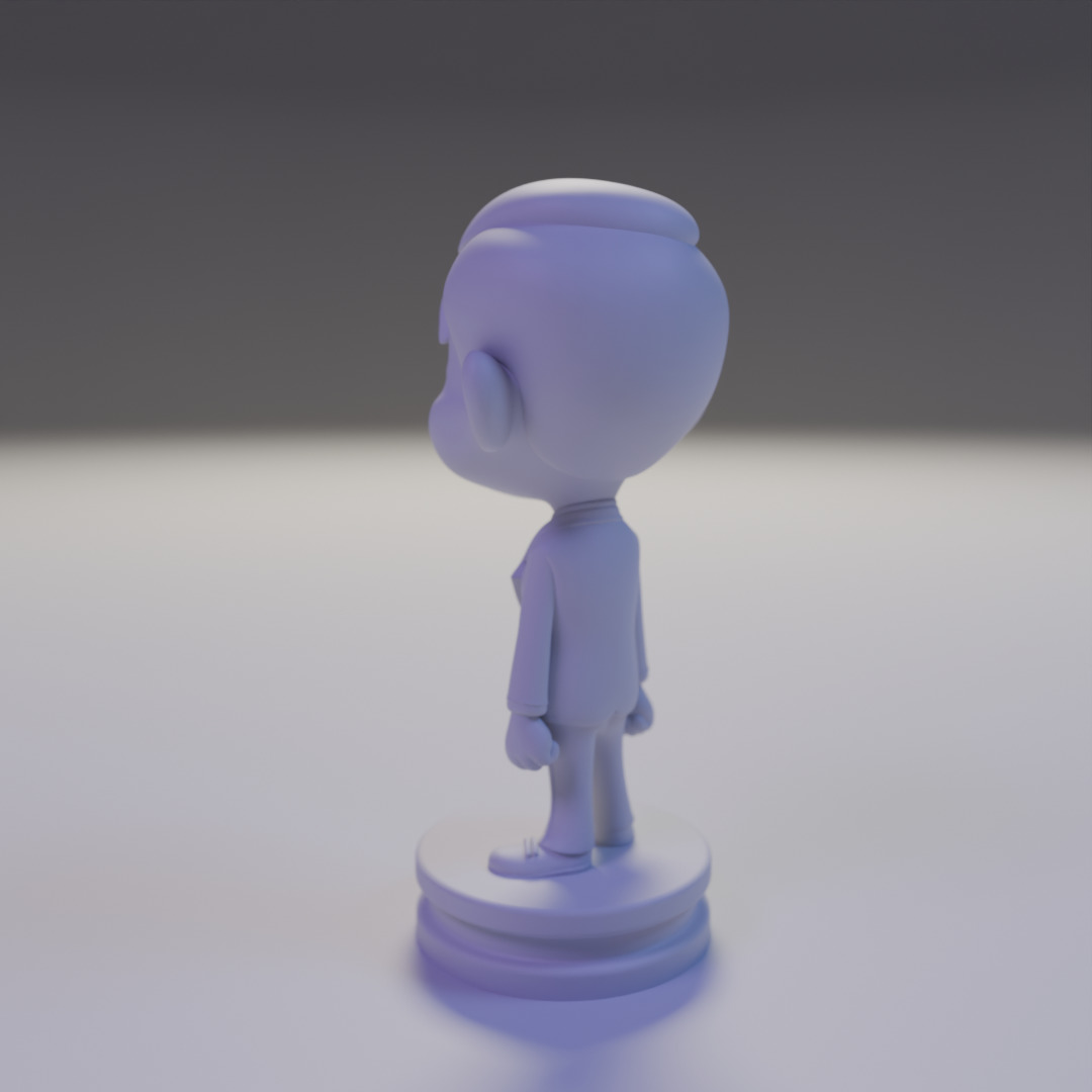 Mr Bean chibi 3D print model_11