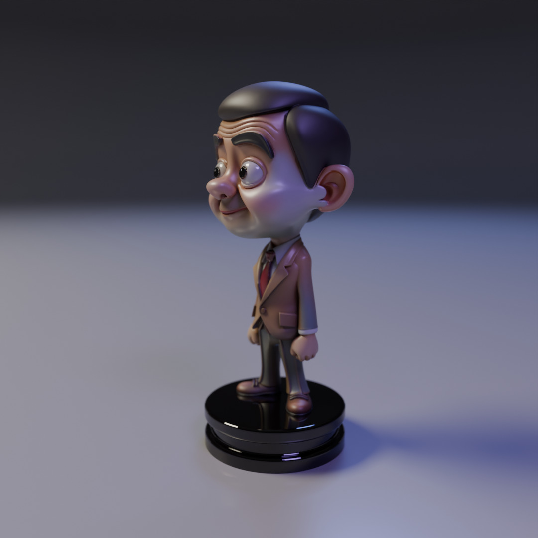 Mr Bean chibi 3D print model_10