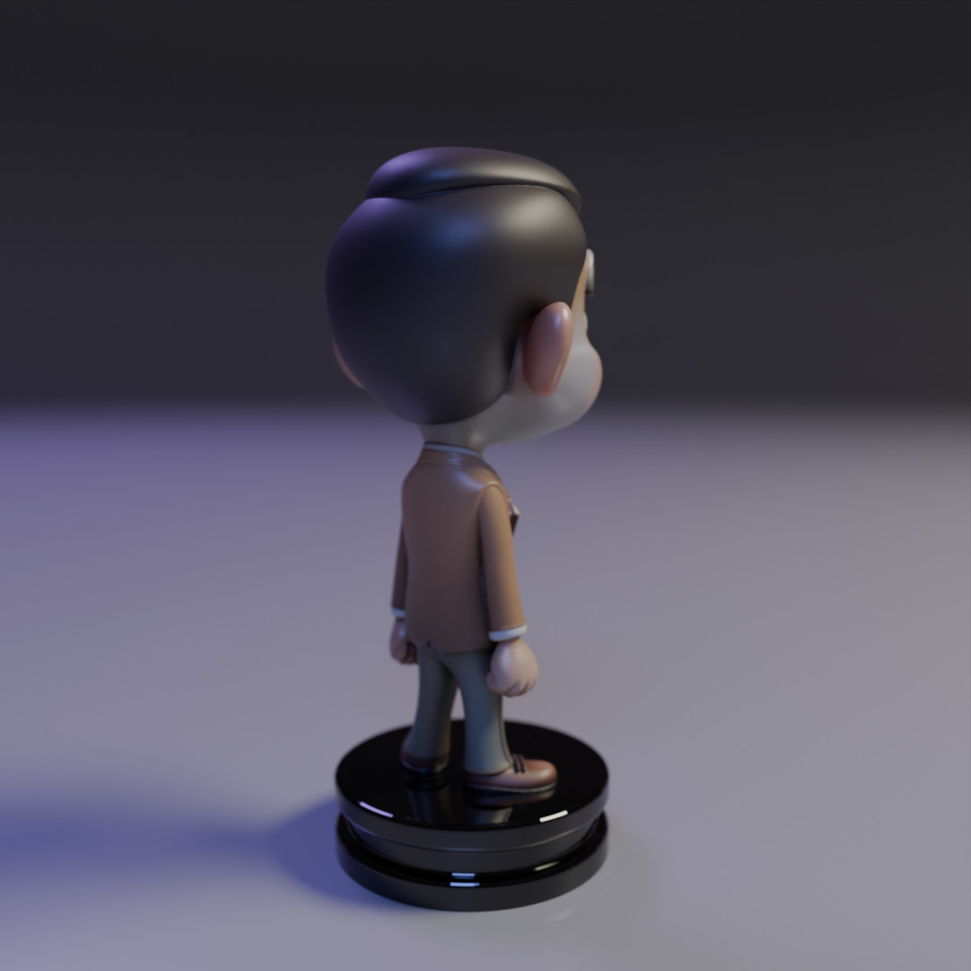 Mr Bean chibi 3D print model_14