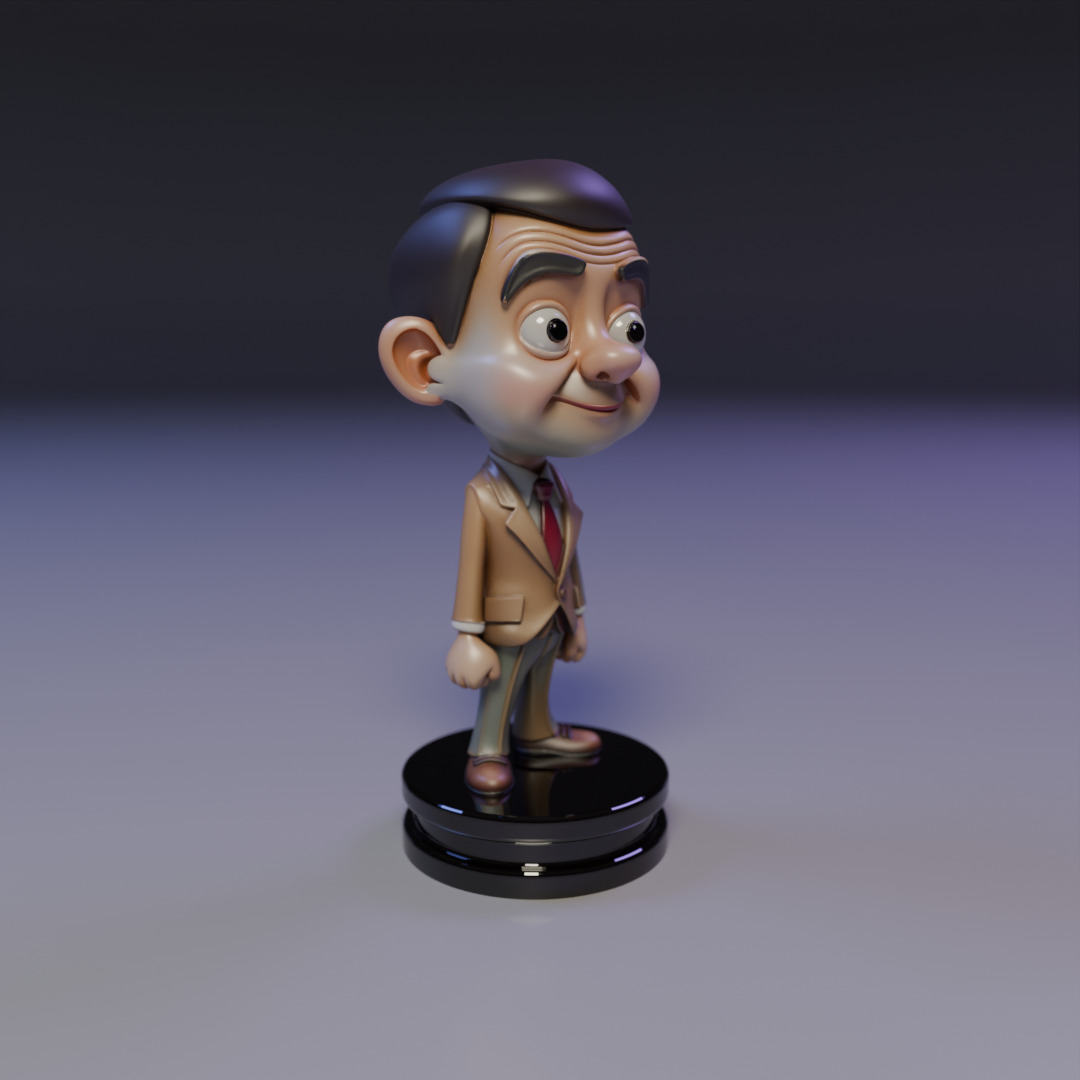 Mr Bean chibi 3D print model_8