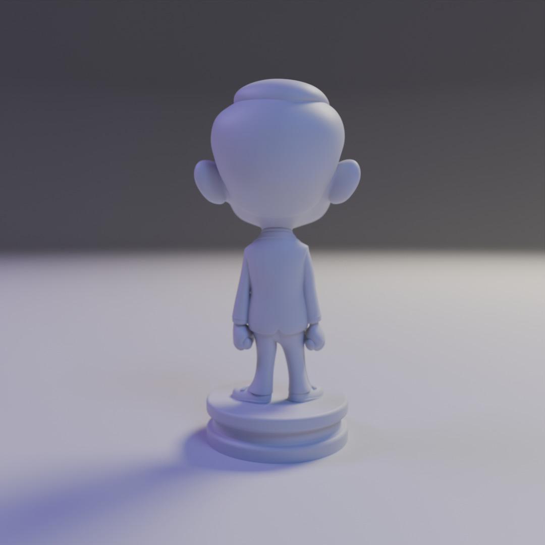 Mr Bean chibi 3D print model_5
