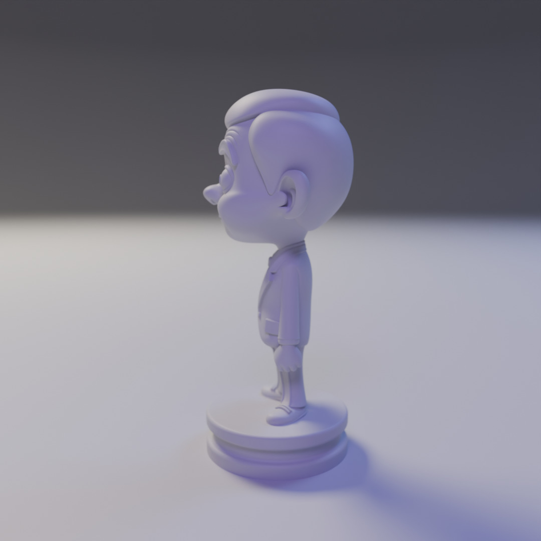 Mr Bean chibi 3D print model_3
