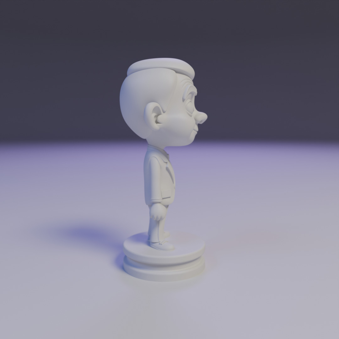 Mr Bean chibi 3D print model_1