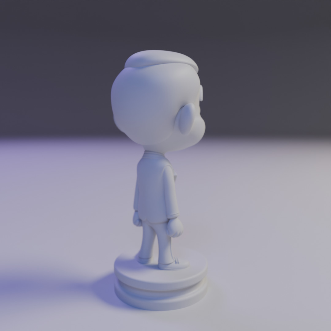Mr Bean chibi 3D print model_13