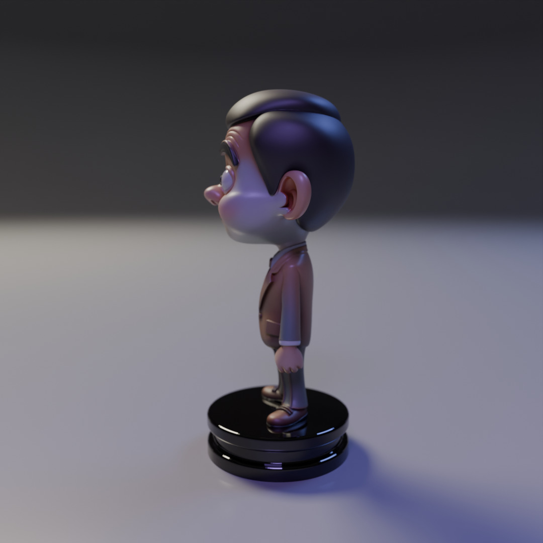 Mr Bean chibi 3D print model_4