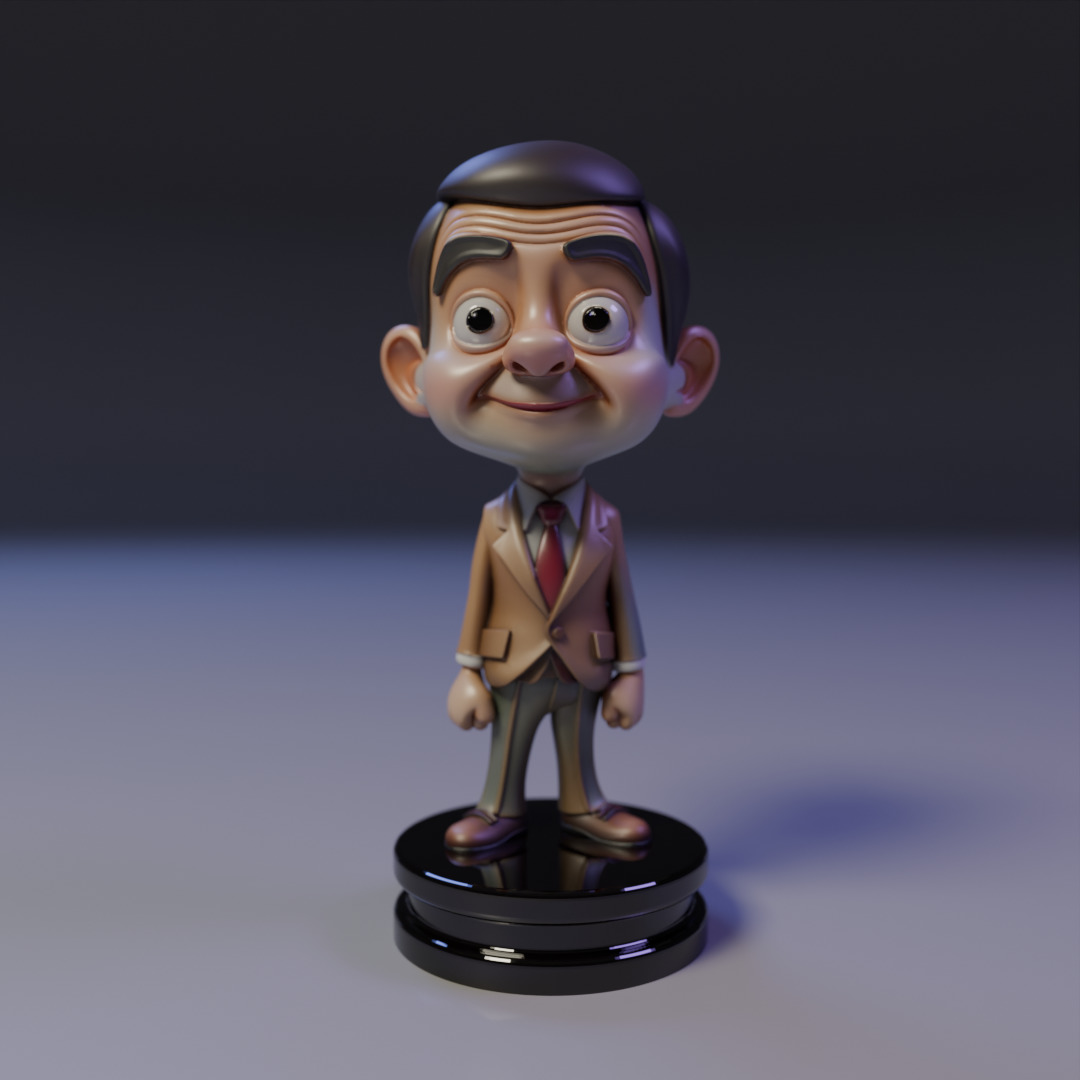 Mr Bean chibi 3D print model_16