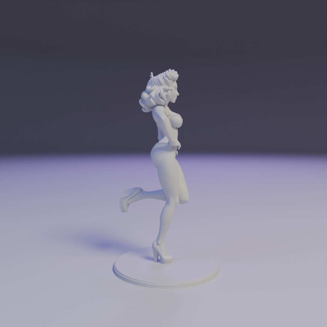pin-up bikini 3D print model_1