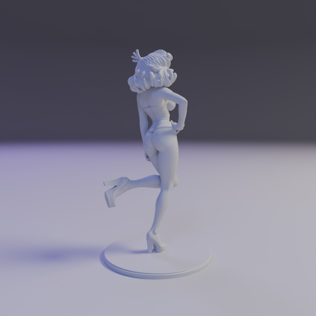 pin-up bikini 3D print model_13