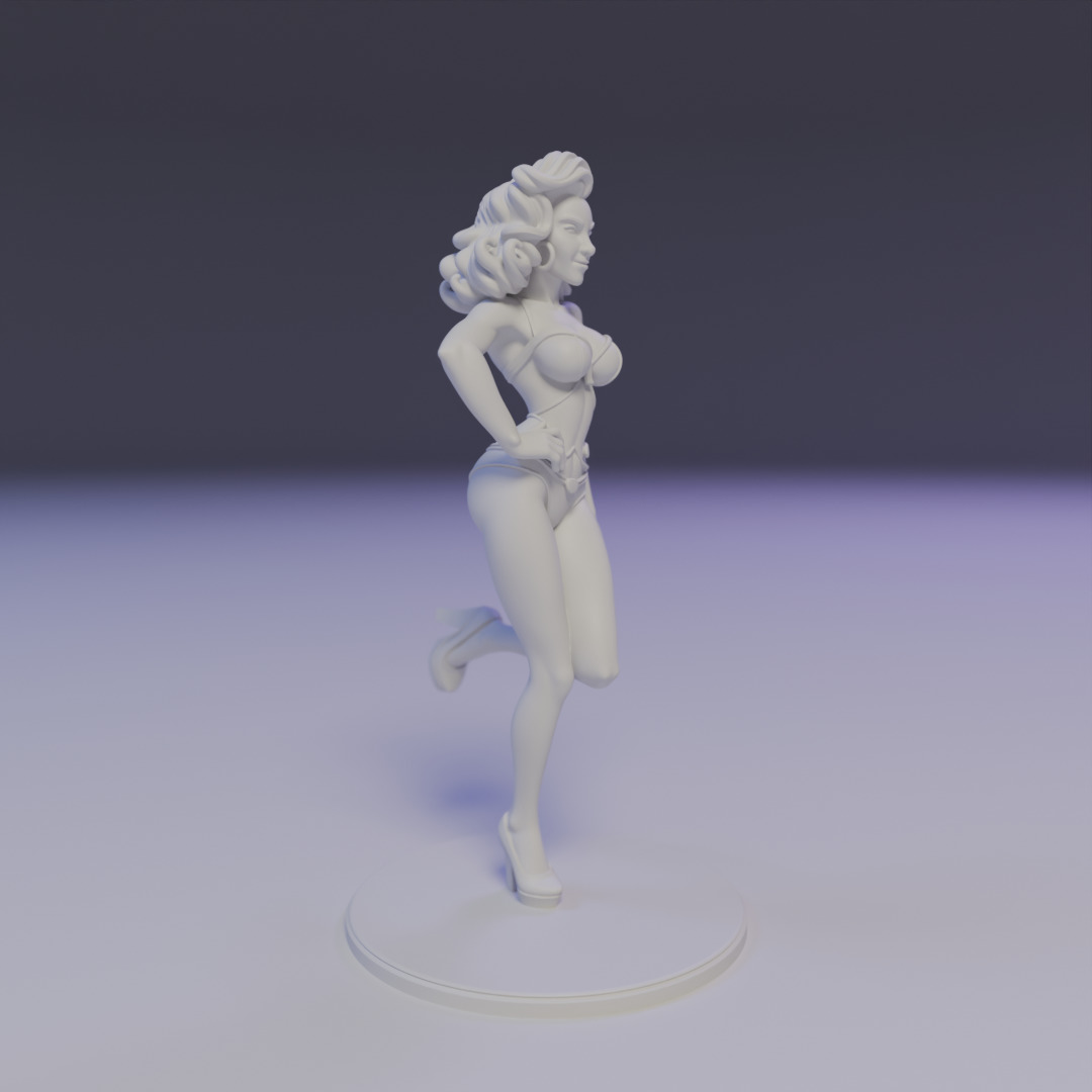 pin-up bikini 3D print model_7