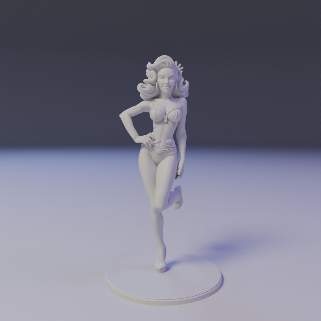 pin-up bikini 3D print model_15