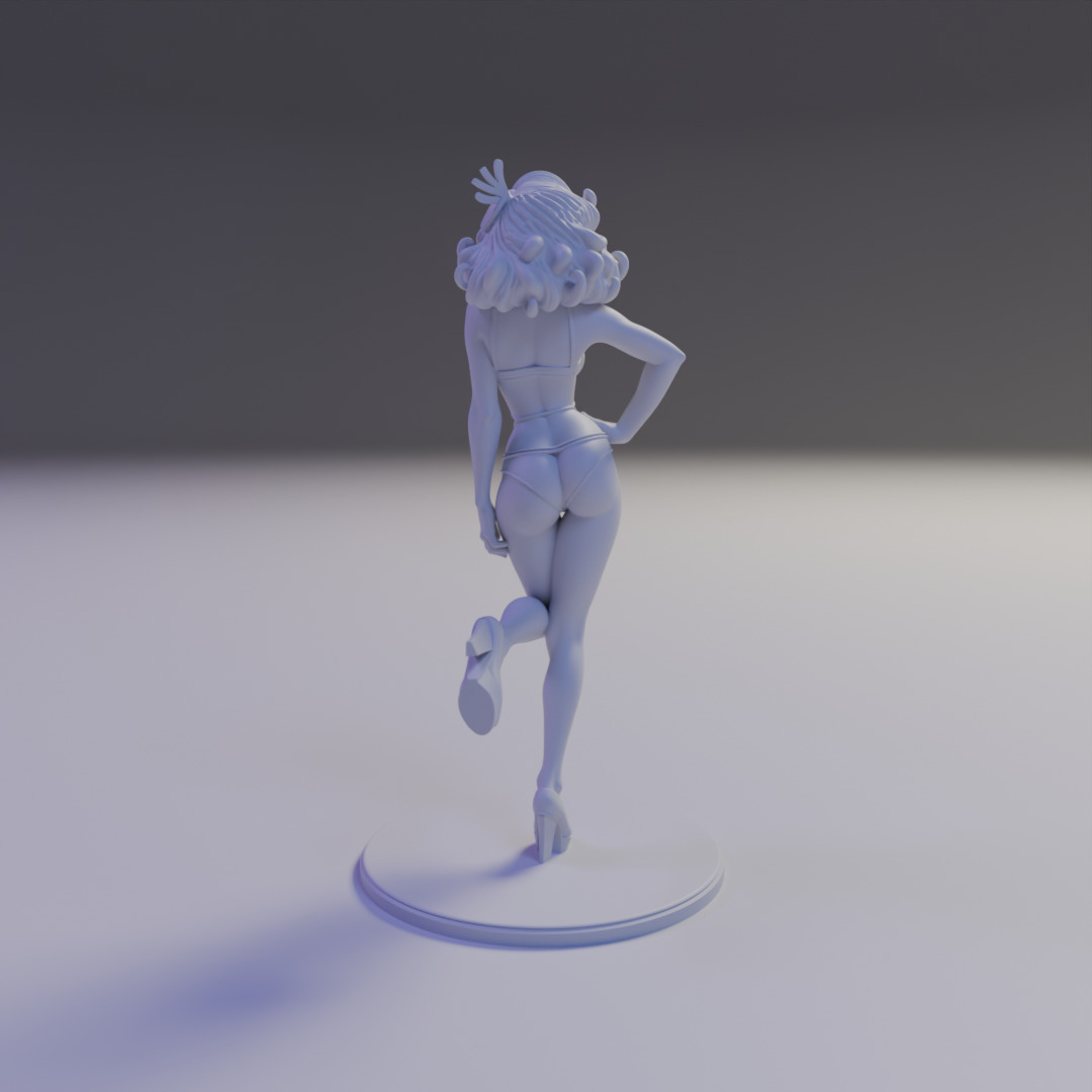 pin-up bikini 3D print model_5
