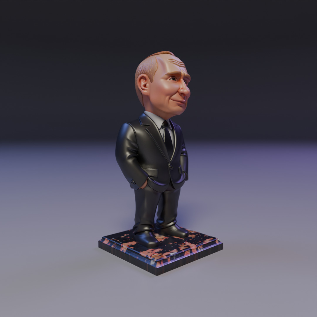 putin chibi 3D print model_7