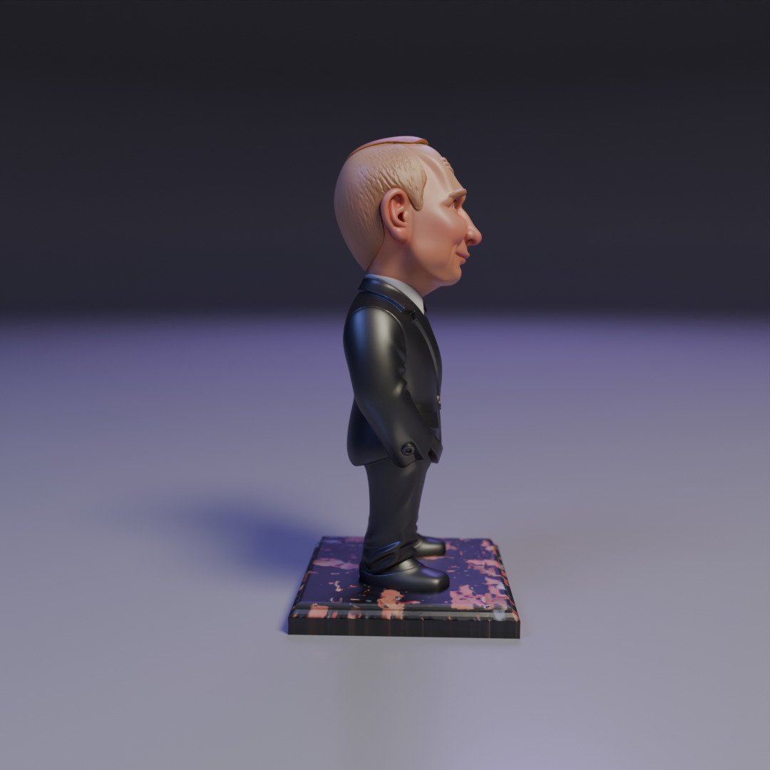 putin chibi 3D print model_1