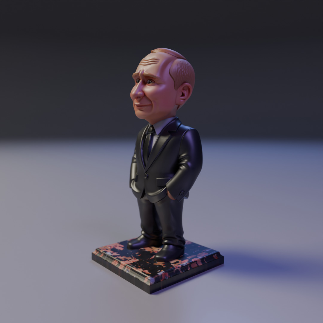 putin chibi 3D print model_9