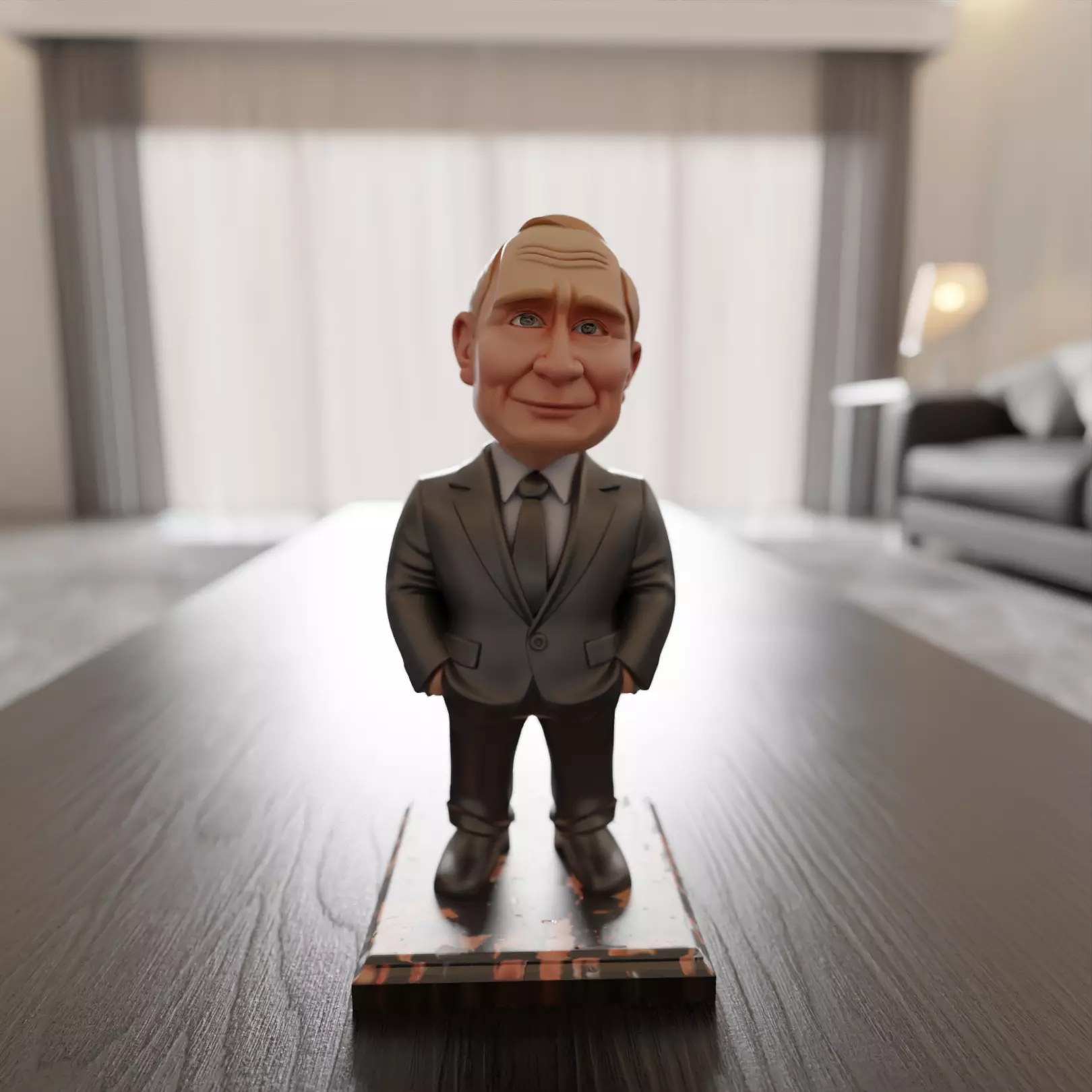 putin chibi 3D print model_0