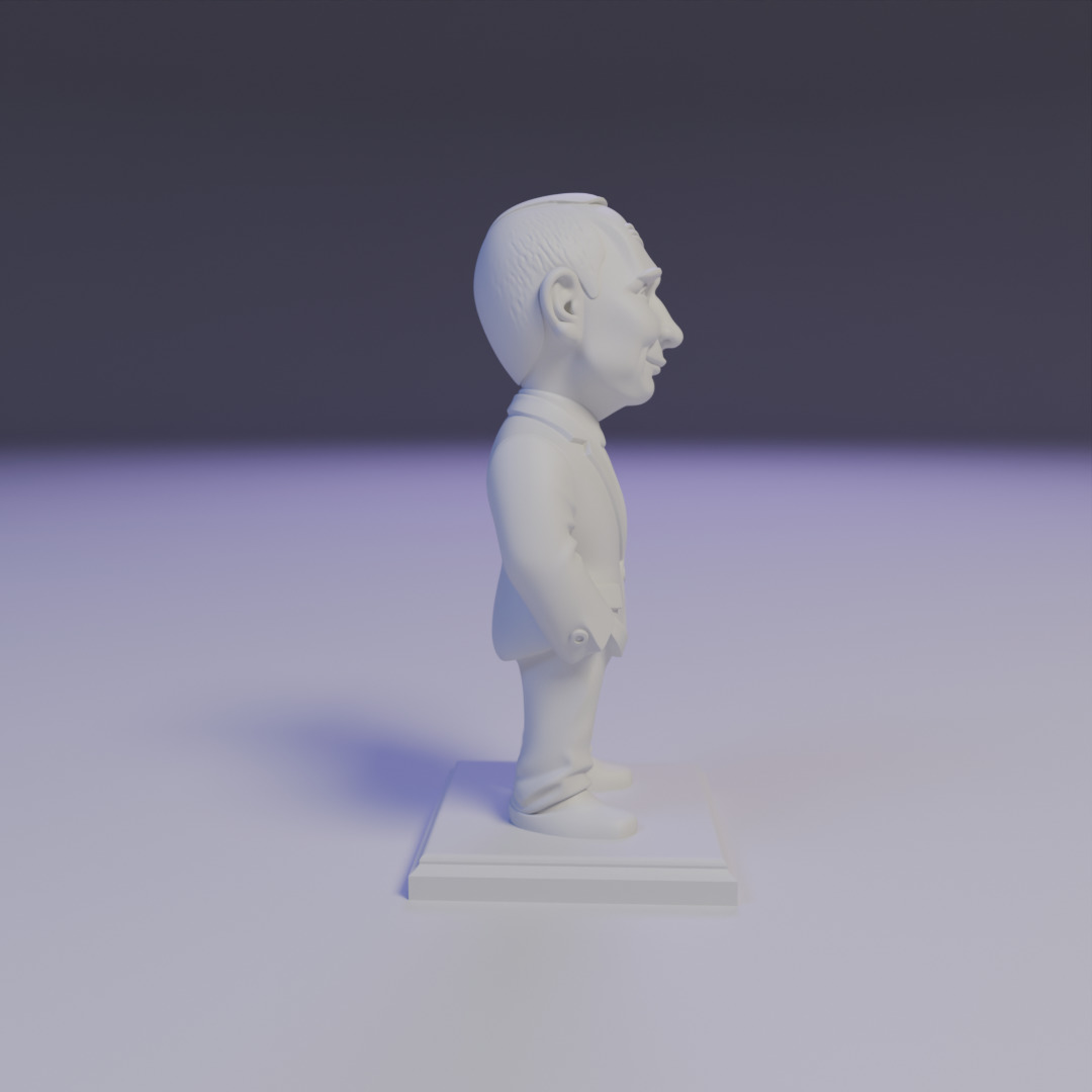 putin chibi 3D print model_2