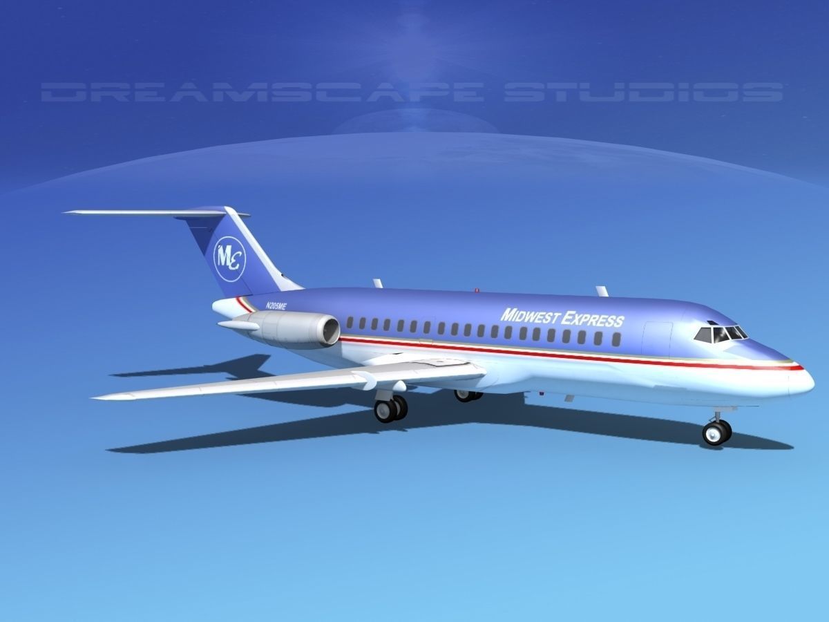 Douglas DC-9-15 Midwest Express 3D model_4