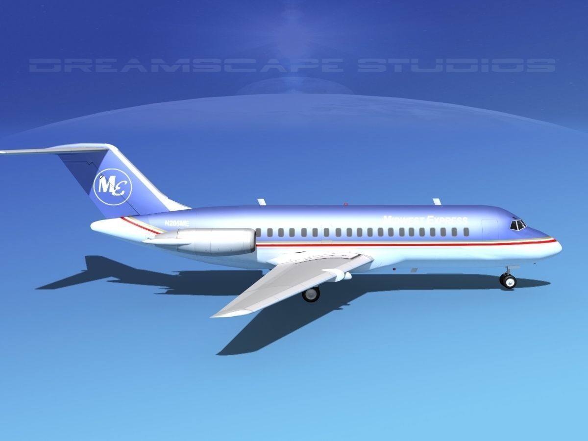 Douglas DC-9-15 Midwest Express 3D model_5
