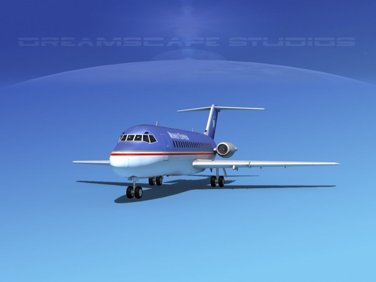 Douglas DC-9-15 Midwest Express 3D model_2