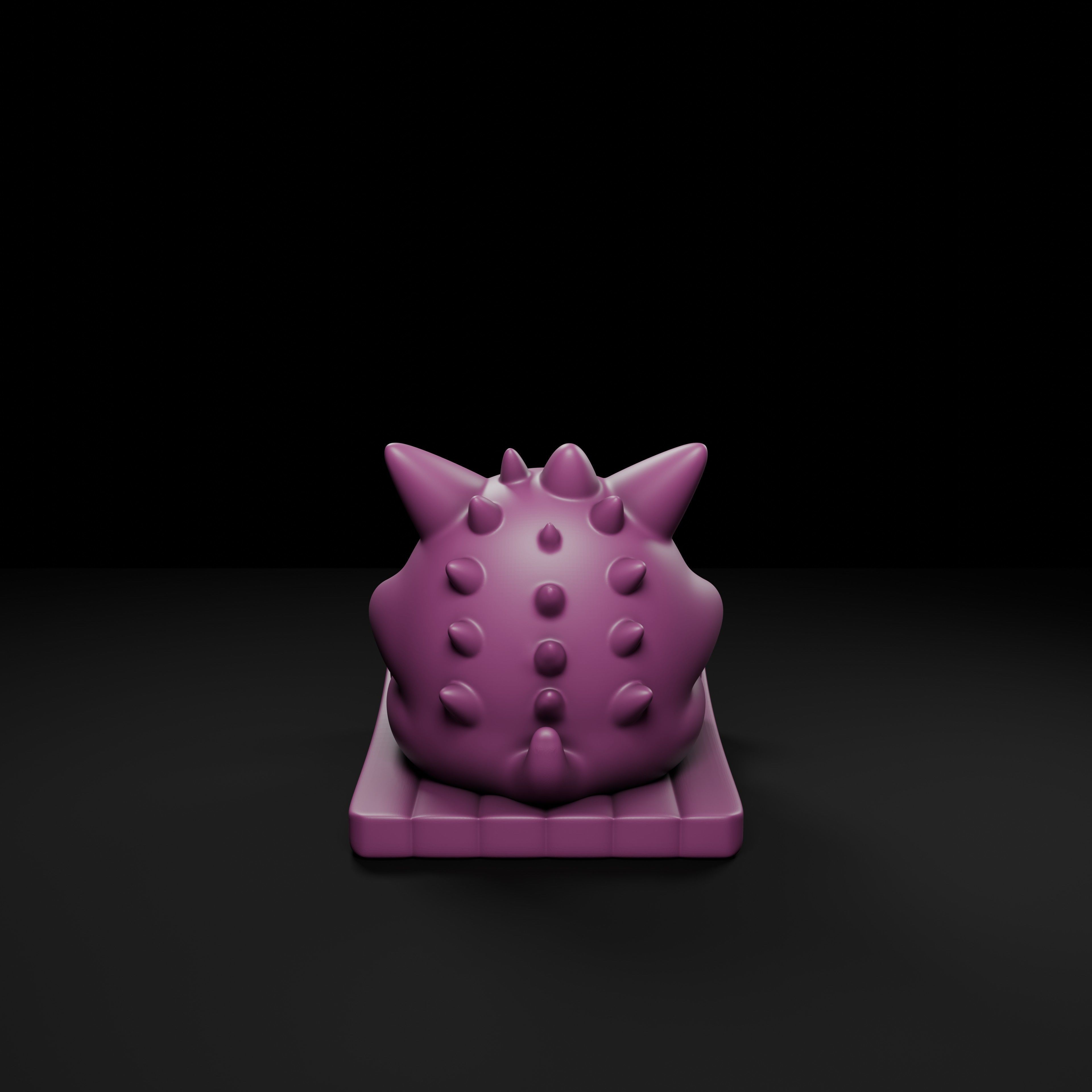 Gengar Phone Stand  Ghostly Desk Buddy  3D print model_4
