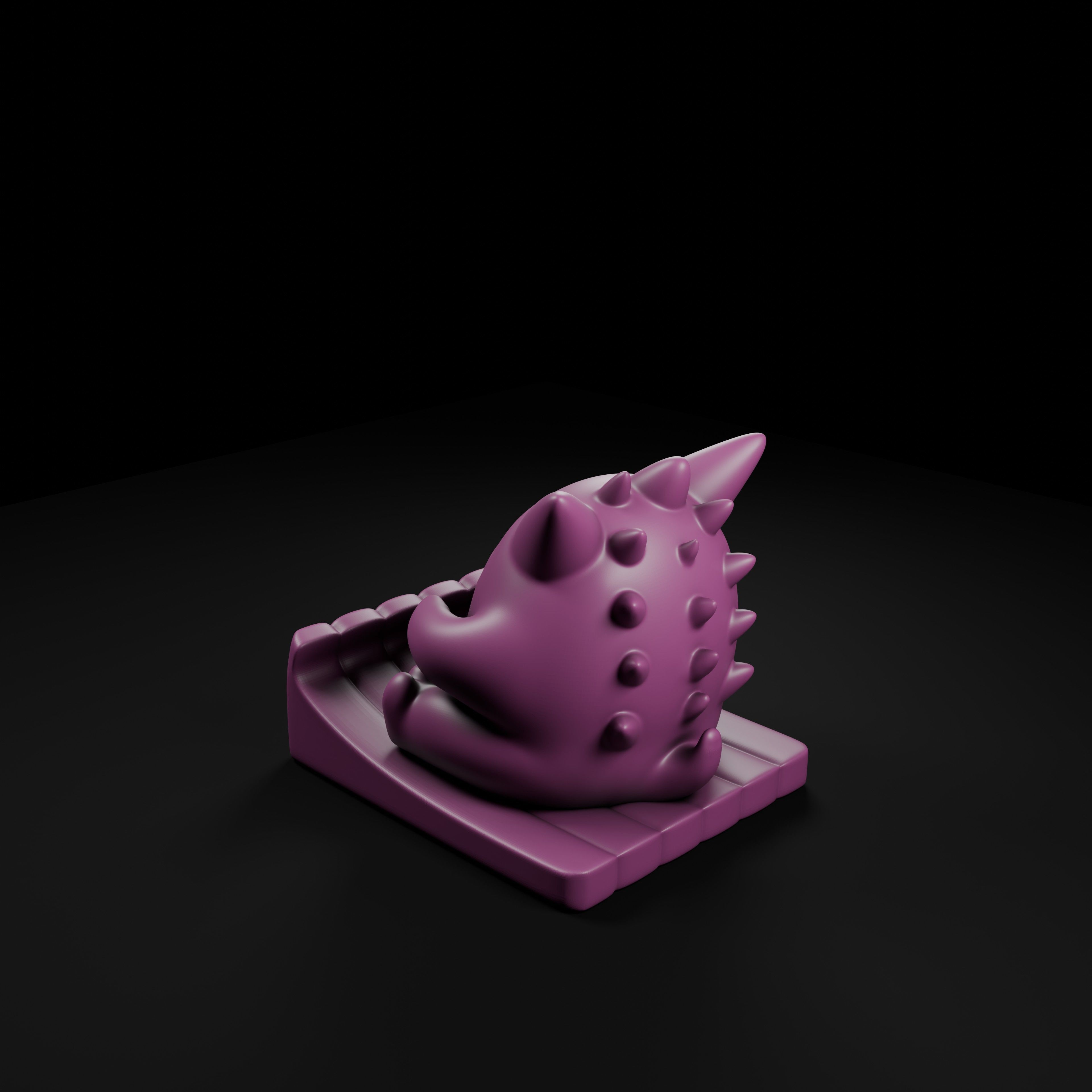Gengar Phone Stand  Ghostly Desk Buddy  3D print model_2