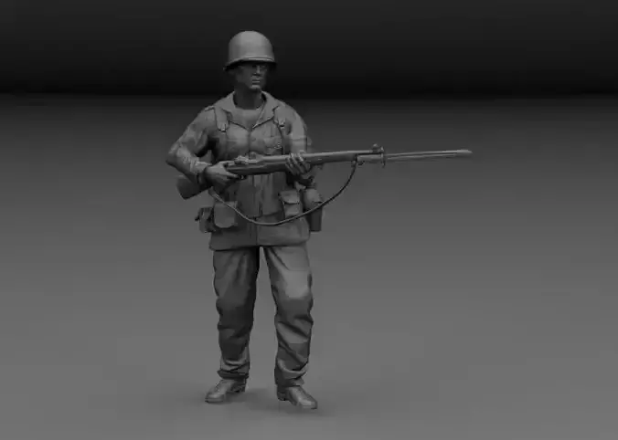 WW2 AMERICAN SOLDIER IN THE PACIFIC GUADALCANAL v1
