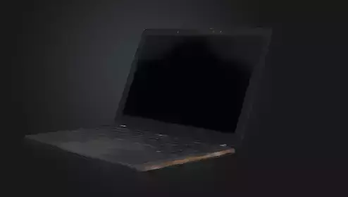 broken laptop 3D print model