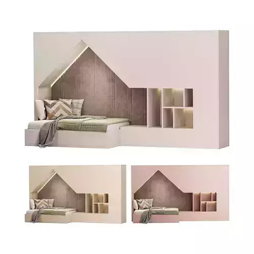 Childrens bunk bed 26 3D model
