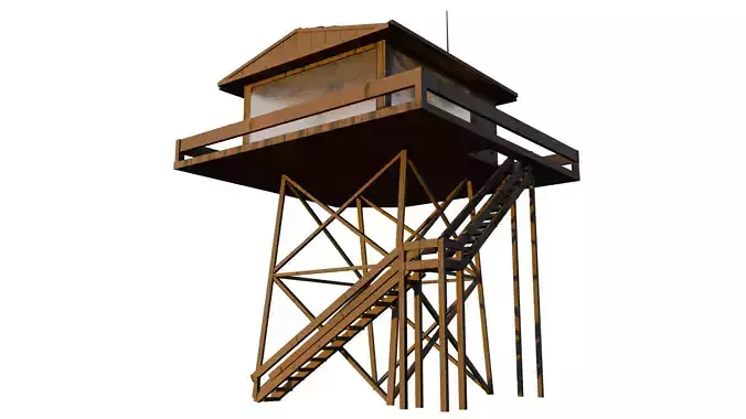 Fire Lookout 3D model