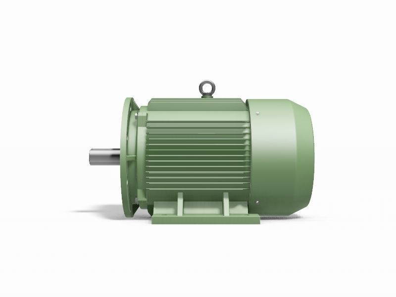 225M B35 Left 4-8 Pole IEC electric motor - 3D CAD-model 3D model_2