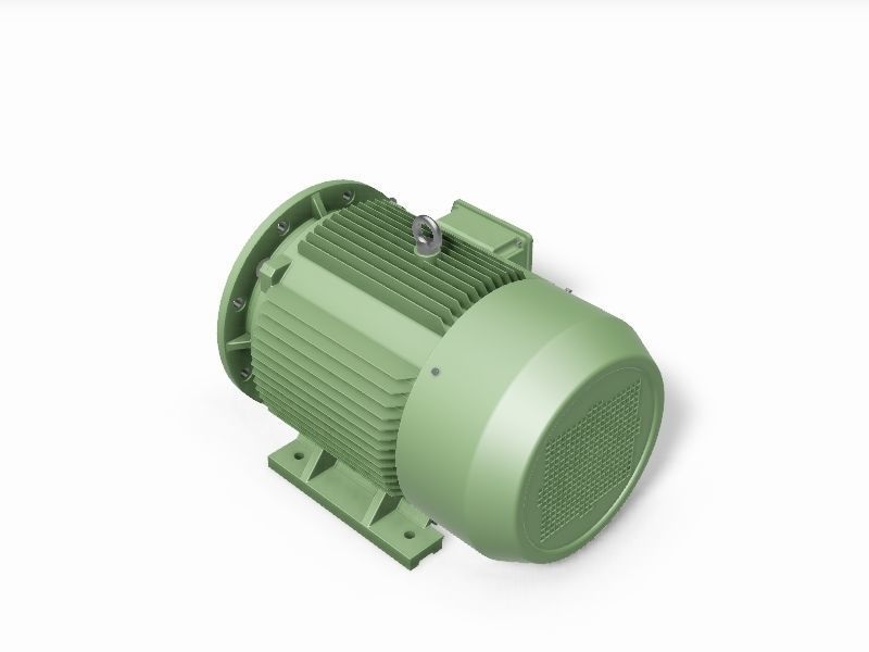 225M B35 Left 4-8 Pole IEC electric motor - 3D CAD-model 3D model_3