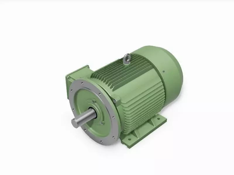 225M B35 Left 4-8 Pole IEC electric motor - 3D CAD-model 3D model_0