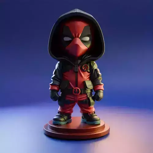 DEADPOOL CARTOON STL 3D print model