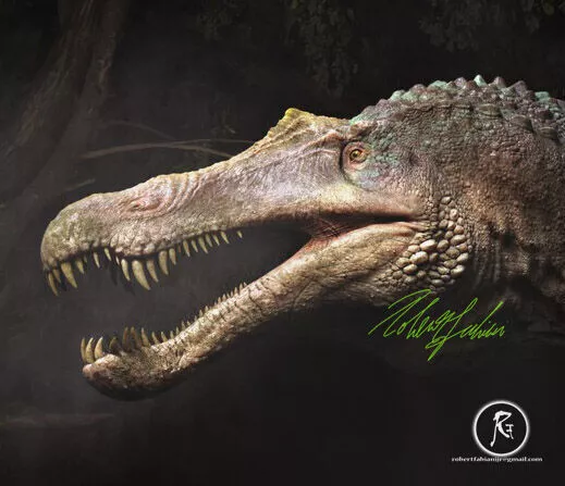 Suchomimus Low-poly 3D model