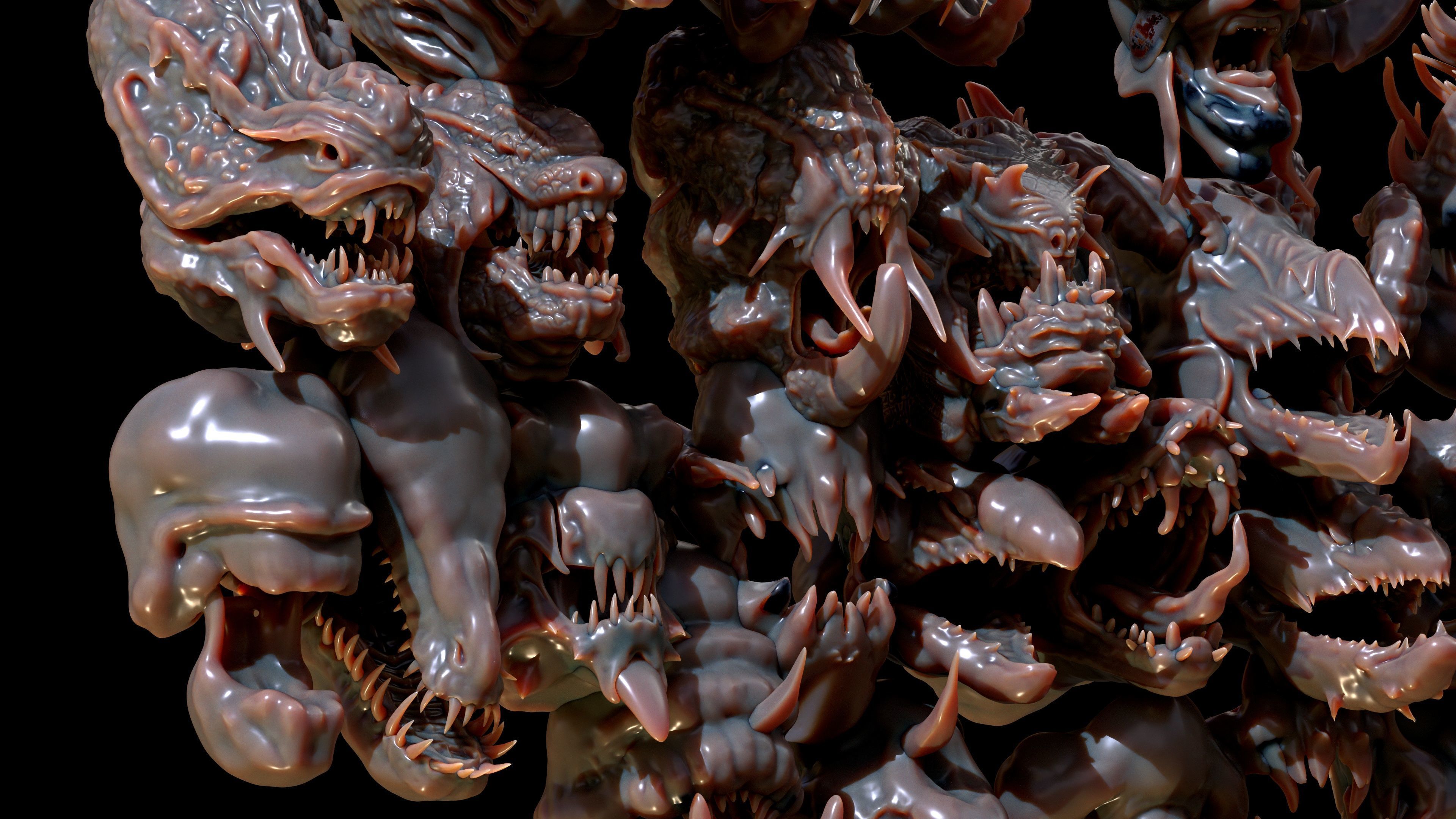 40 Jaws And Head-Creature And Character Head-Dragon-Vol 04 3D model_19