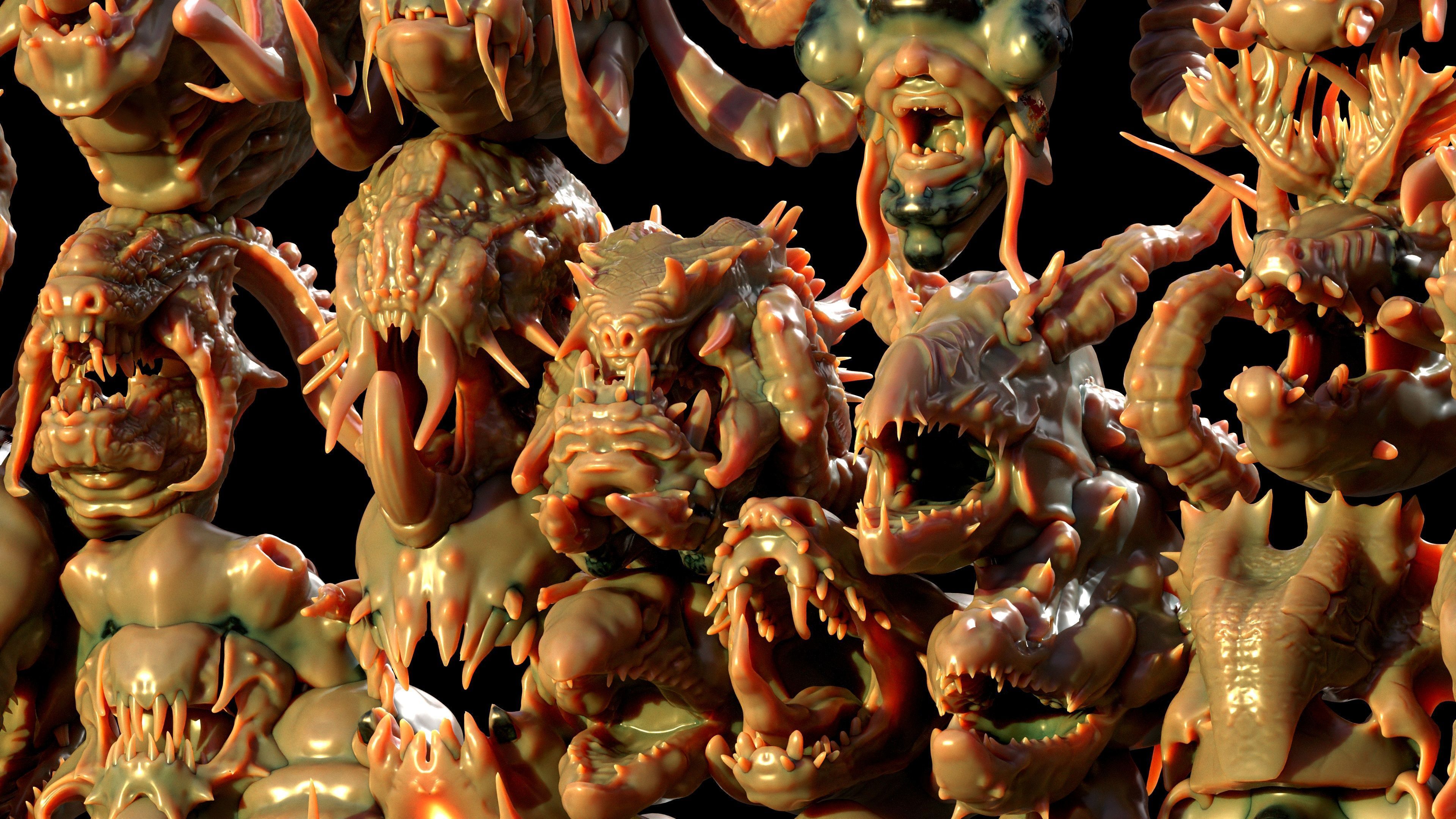 40 Jaws And Head-Creature And Character Head-Dragon-Vol 04 3D model_25