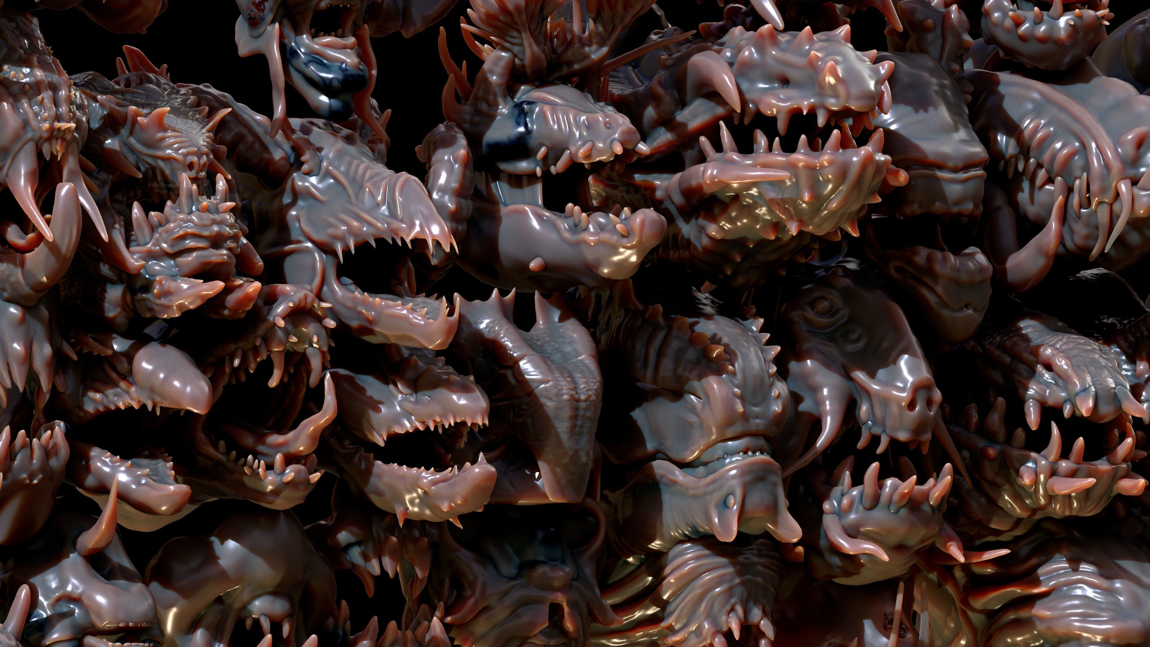 40 Jaws And Head-Creature And Character Head-Dragon-Vol 04 3D model_20