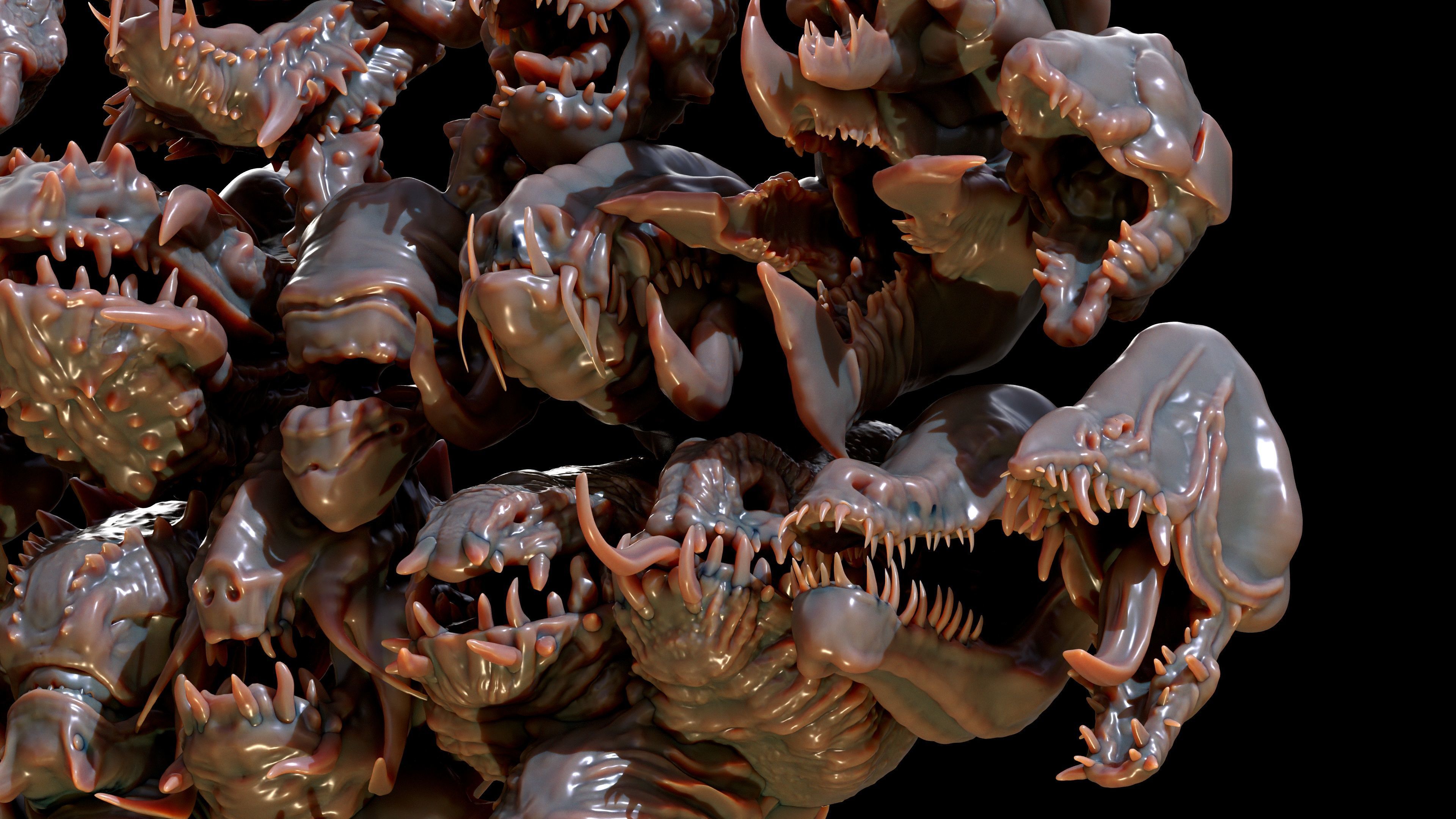 40 Jaws And Head-Creature And Character Head-Dragon-Vol 04 3D model_22